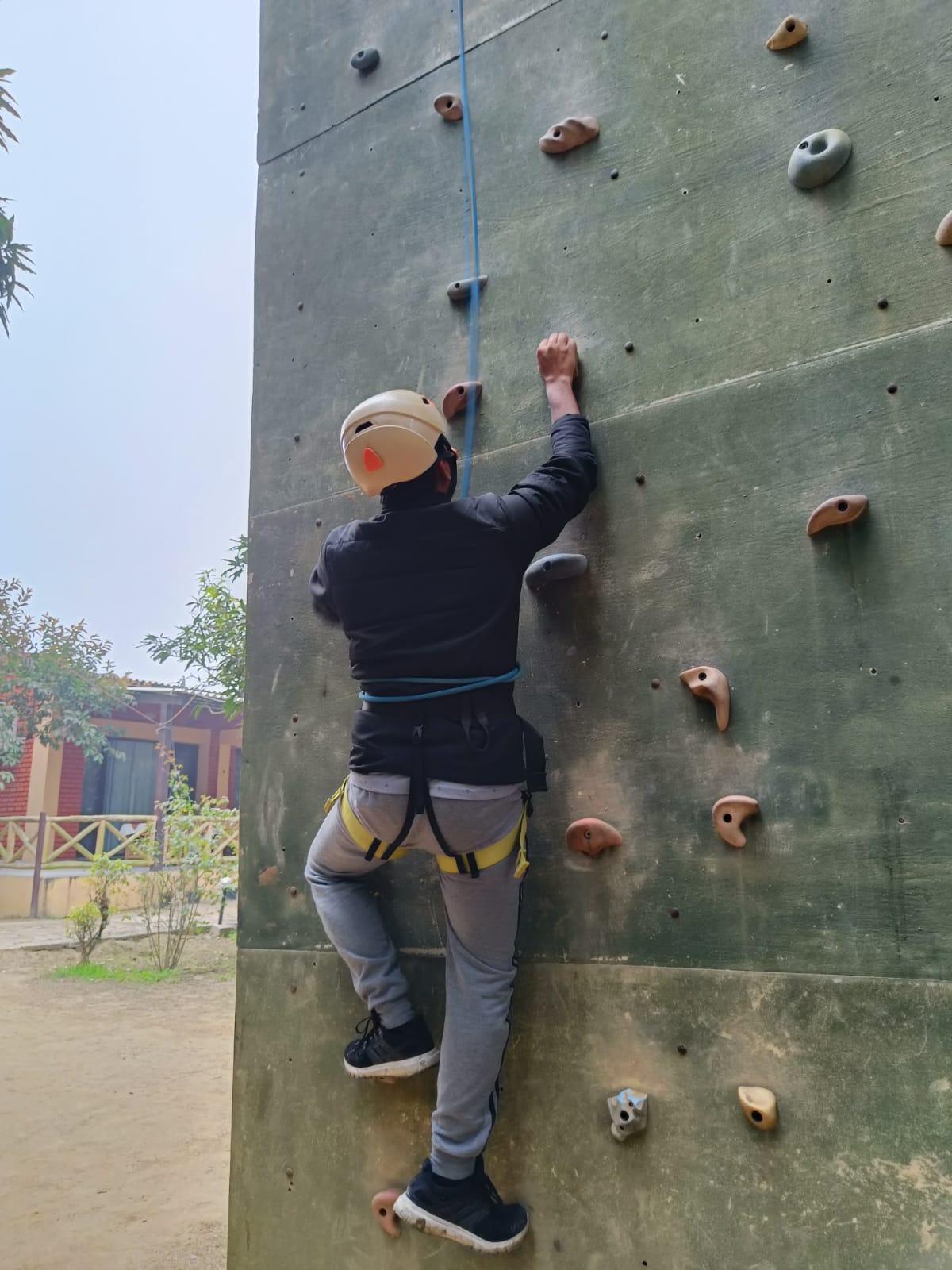 Wall climbing activity for Droneco clients, Drone manufacturer in India, leading the way in the development of advanced air mobility solutions.